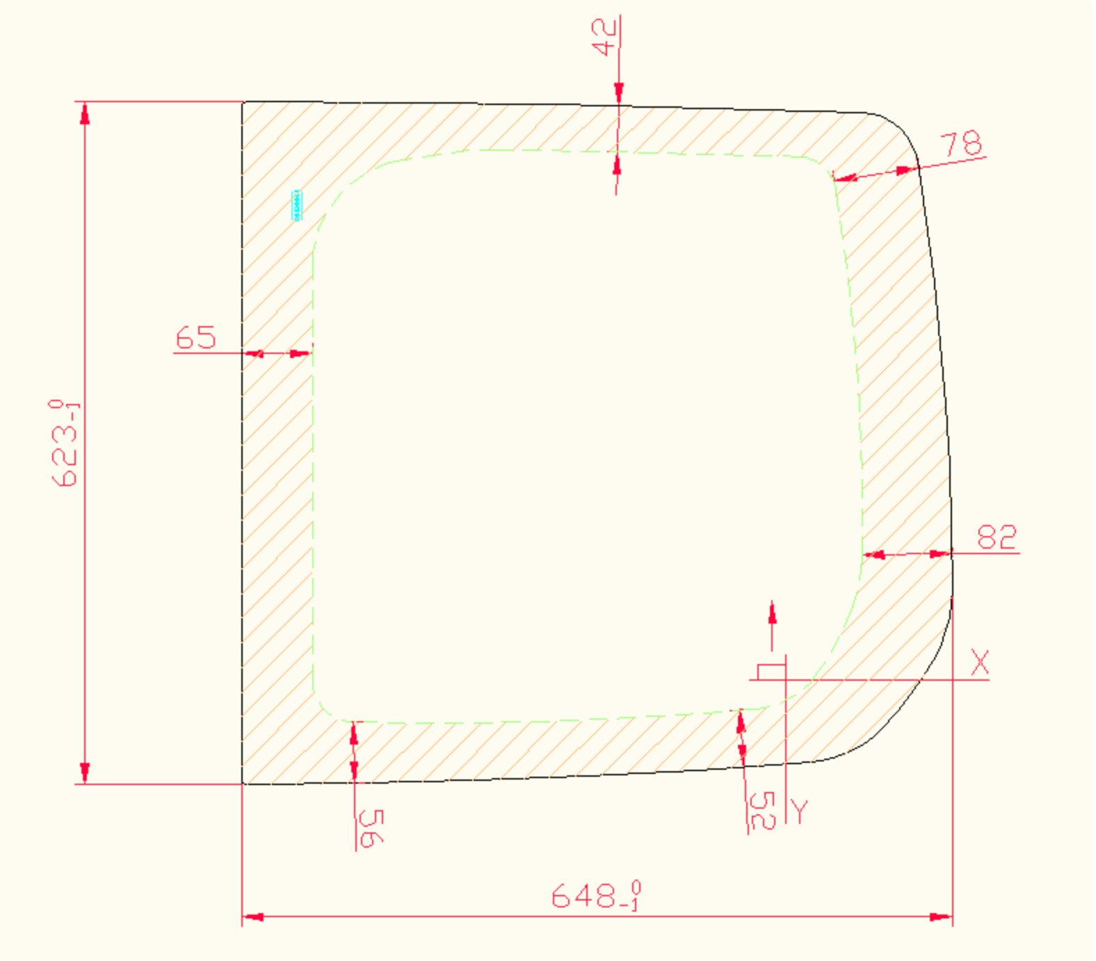 FSNSRD0002 P // Barn Door L/H Privacy