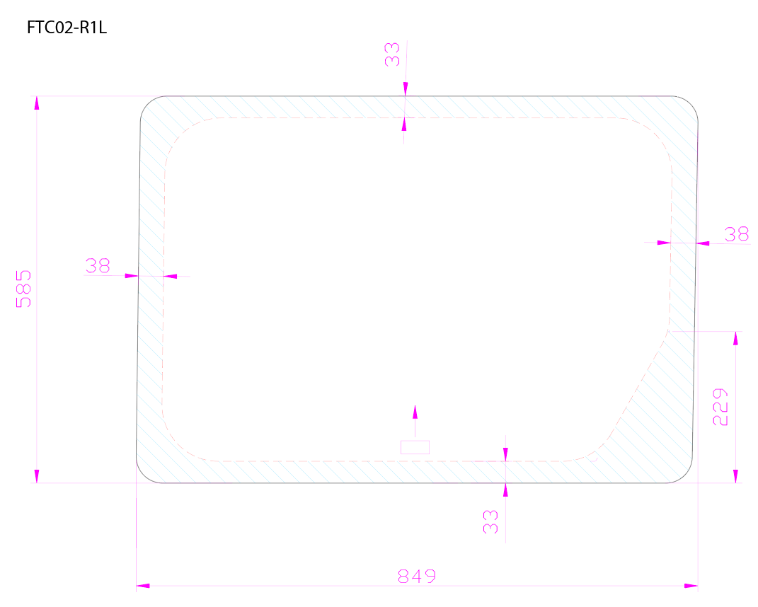 FTC02-R1L P // Front LWB R/H Privacy