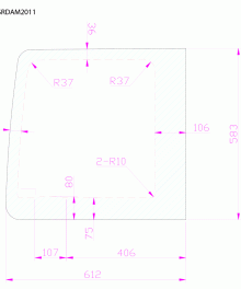 FTCOSRDAM2011 P // Barn door R/H Privacy