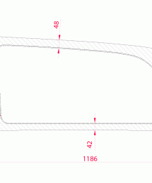 Alternative view of MV15-R2L P // Rear LWB Glass R/H Privacy