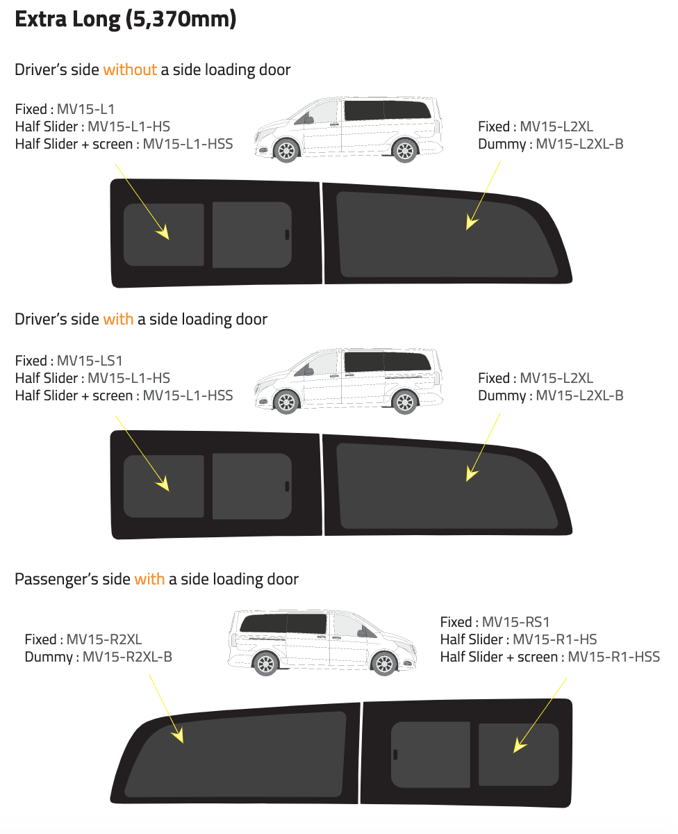 Extra Long (5,370mm) / Mercedes Vito 2015 -