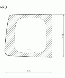 Alternative view of NNV09-RB P // Barn Door R/H Privacy
