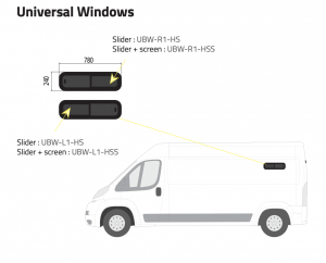 Universalfönster till Peugeot Boxer 2007 -