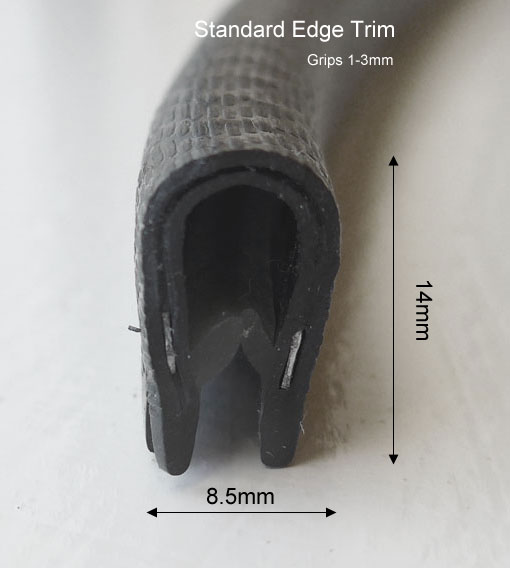 KANTLIST 9 MM - RU-ET-01 // Gummilist: STANDARD - pris/m - Bild 3