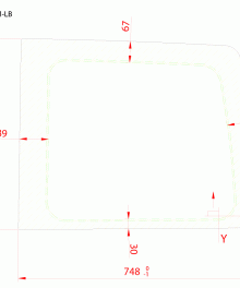 Alternative view of VWCM-LB P // Barn Door L/H Privacy