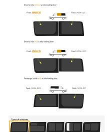 Fönster till din Volkswagen Crafter 2006 -2017 / Mercedes Sprinter 2006 - skåpbil -  // Front SWB L/H Privacy  - MS06-L1S P