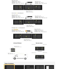 Fönster till din Fiat Ducato 2007 - / Citroen Jumper 2007 - / Peugeot Boxer 2007 - skåpbil -  // P3 XLWB R/H SLD Privacy  - PB07-RS3XL P