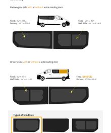 Fönster till din Renault Trafic 2014 - / Renault Trafic 2014 - / Opel Vivaro 2014 - 2018 / Nissan NV300 2014 - / Renault Trafic 2014 - 2018 skåpbil -  // Rear LWB L/H Privacy  - VV14-L2L P
