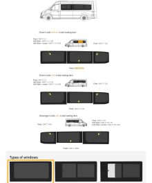 Fönster till din MAN TGE 2017 - / Volkswagen Crafter 2017 - skåpbil -  // P2 LWB L/H Privacy  - VWC17-L2L P