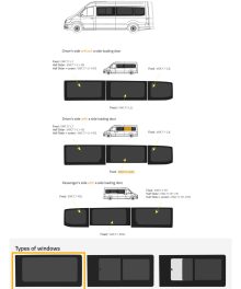 Fönster till din MAN TGE 2017 - / Volkswagen Crafter 2017 - skåpbil -  // P2 LWB L/H SLD Privacy  - VWC17-LS2L P