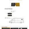 Fönster till din MAN TGE 2017 - / Volkswagen Crafter 2017 - skåpbil -  // Barn door R/H Privacy  - VWC17-RB P